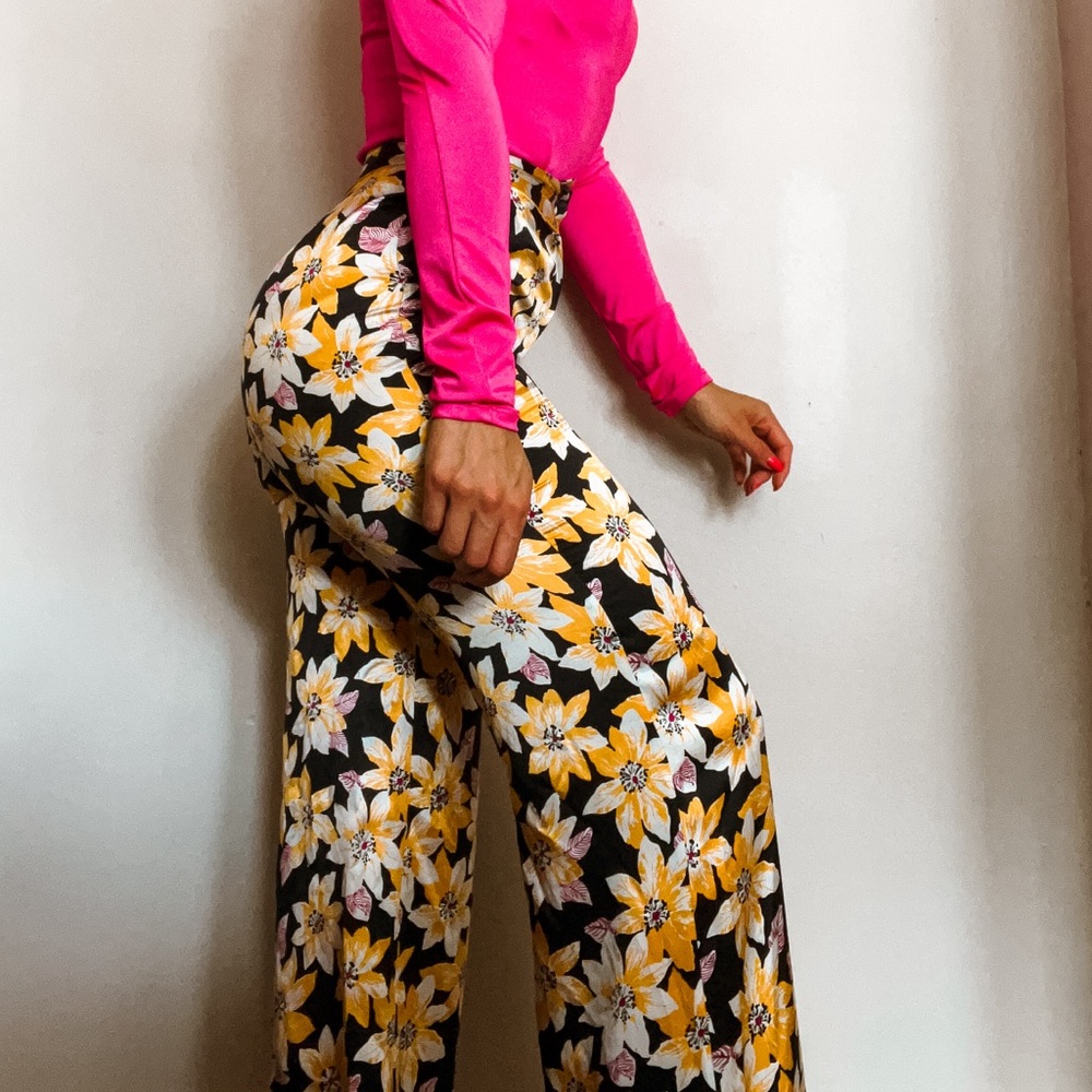 Cinq à Sept Margot Floral Silk Wide-Leg Pants